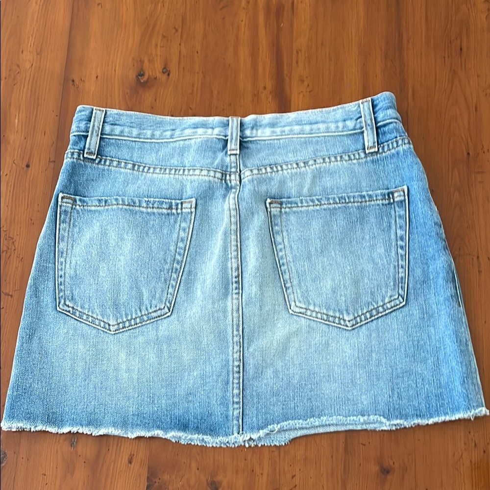 Frame Denim Blue Mini Skirt Casual - Picture 3 of 7